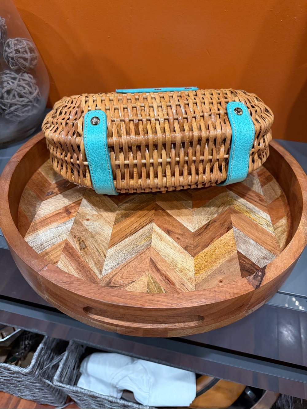Kate Spade New York Santiago Plantation Wicker Basket Purse - Picture 3 of 3